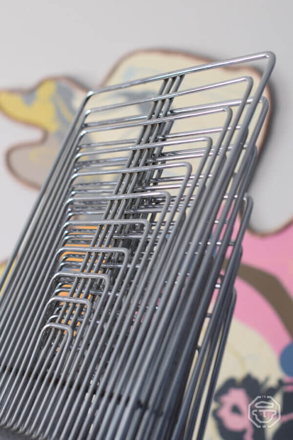 6 Chaises vintage en fil d'acier chromé par Max Sauze 1972 – Image 6