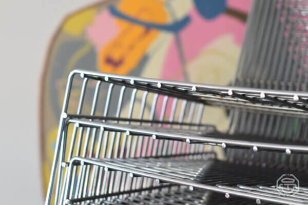 6 Chaises vintage en fil d'acier chromé par Max Sauze 1972 – Image 11